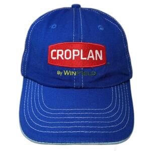 Nvision Baseball Cap Blue Red Strapback OS Embroidered Croplan Winfield Hat